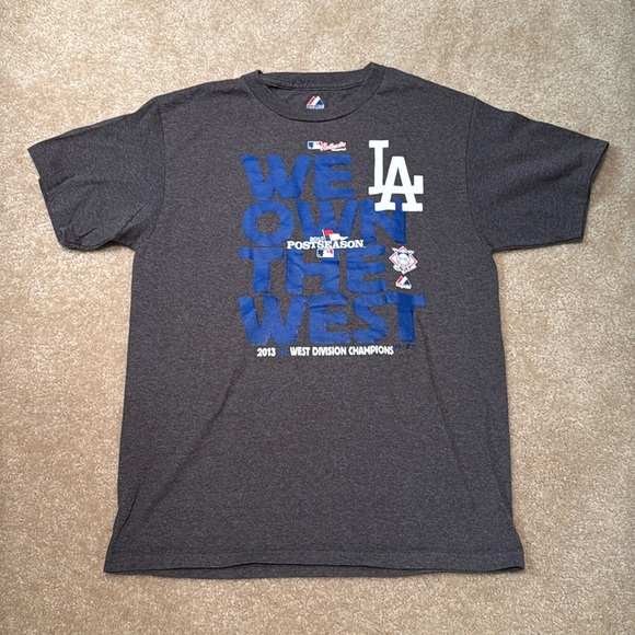 Dodgers Postseason West Division Champions Shirt - Picture 1 of 8
